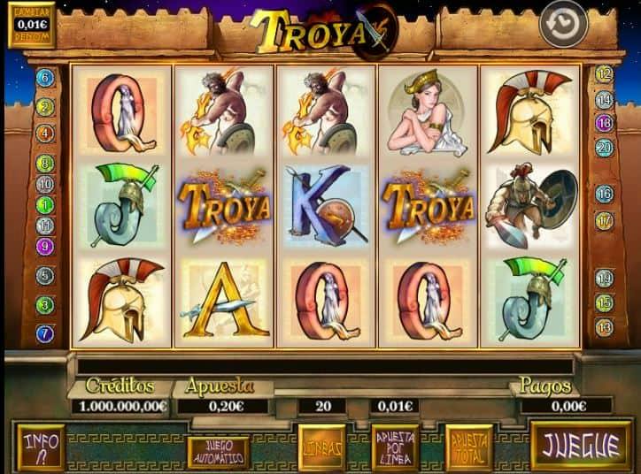 Símbolos, Gráficos, sonidos y animaciones de Troya