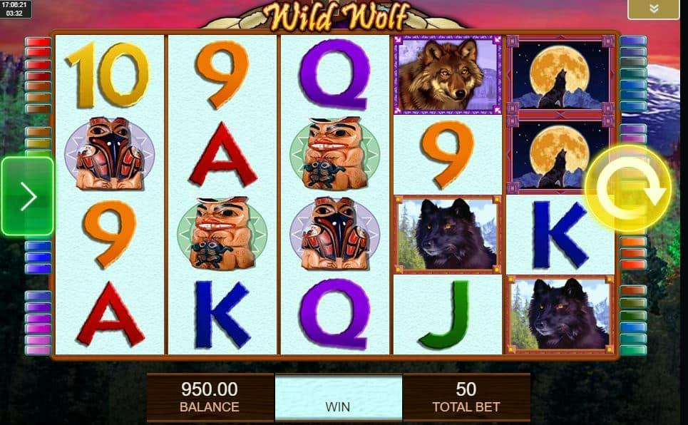 Símbolos, Gráficos, sonidos y animaciones de Wild Wolf
