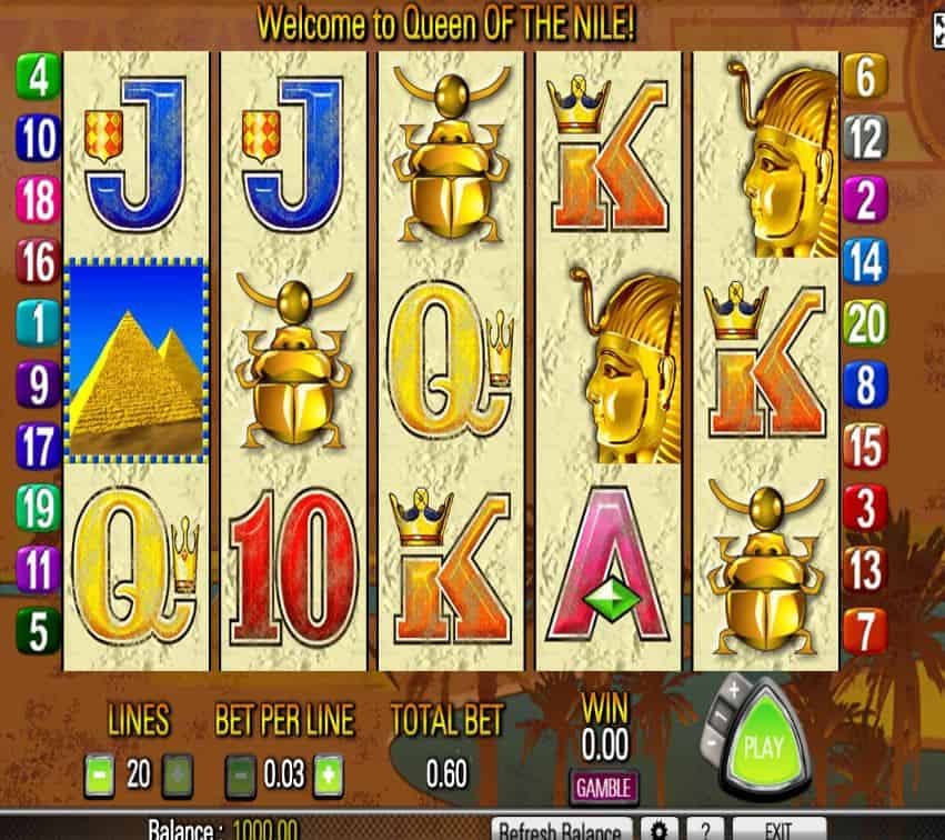 Queen of the Nile - tragamonedas - Juega gratis Slot Java