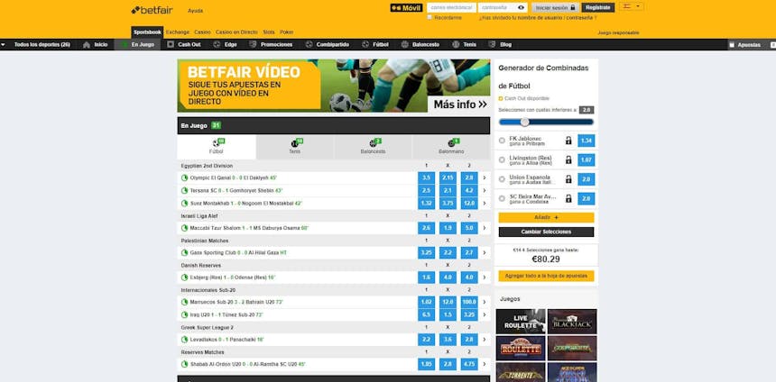 Disfruta en Betfair de las mejores apuestas deportivas online