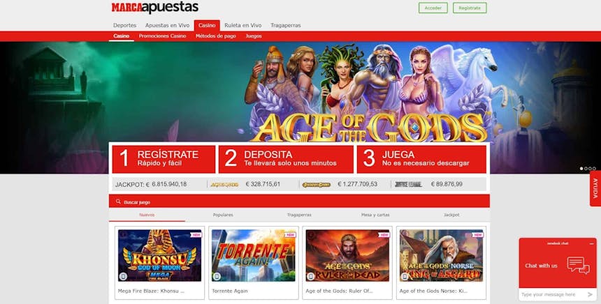 juegos de slot online en Marcaapuestas