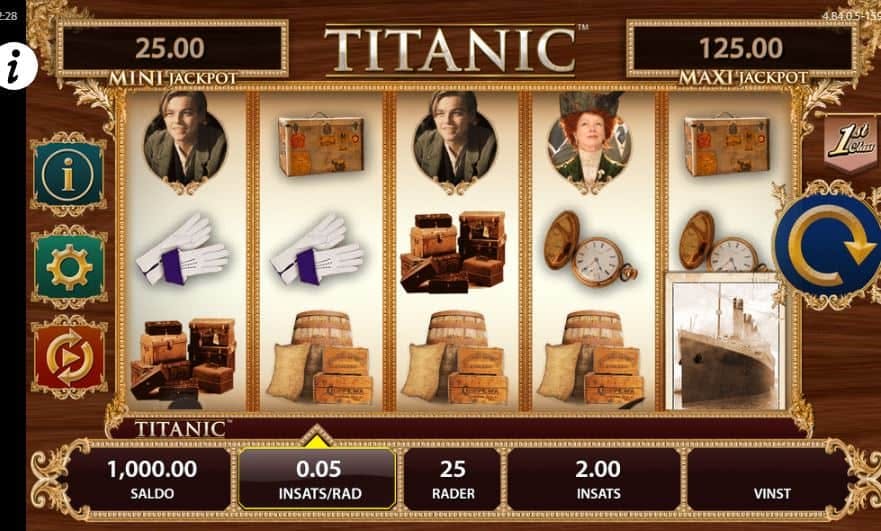 Símbolos, Gráficos, sonidos y animaciones de Titanic