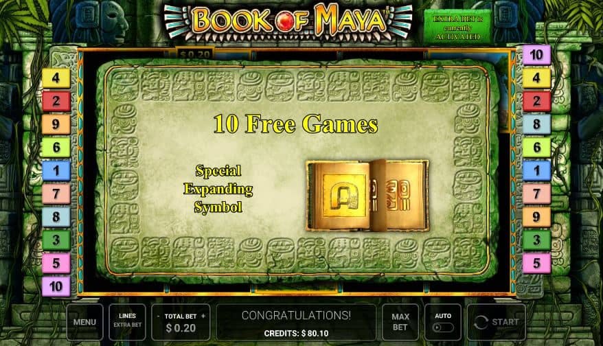 Función de bonus muy popular que ofrece spins gratis y Juegos especiales en Book of Maya