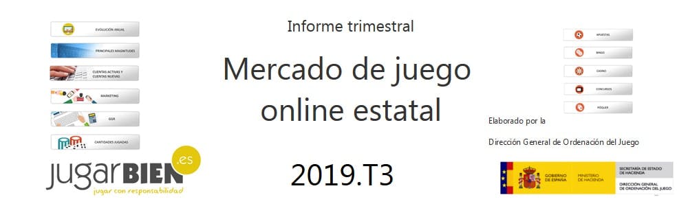 Publicado el tercer informe trimestral 2019 de la DGOJ