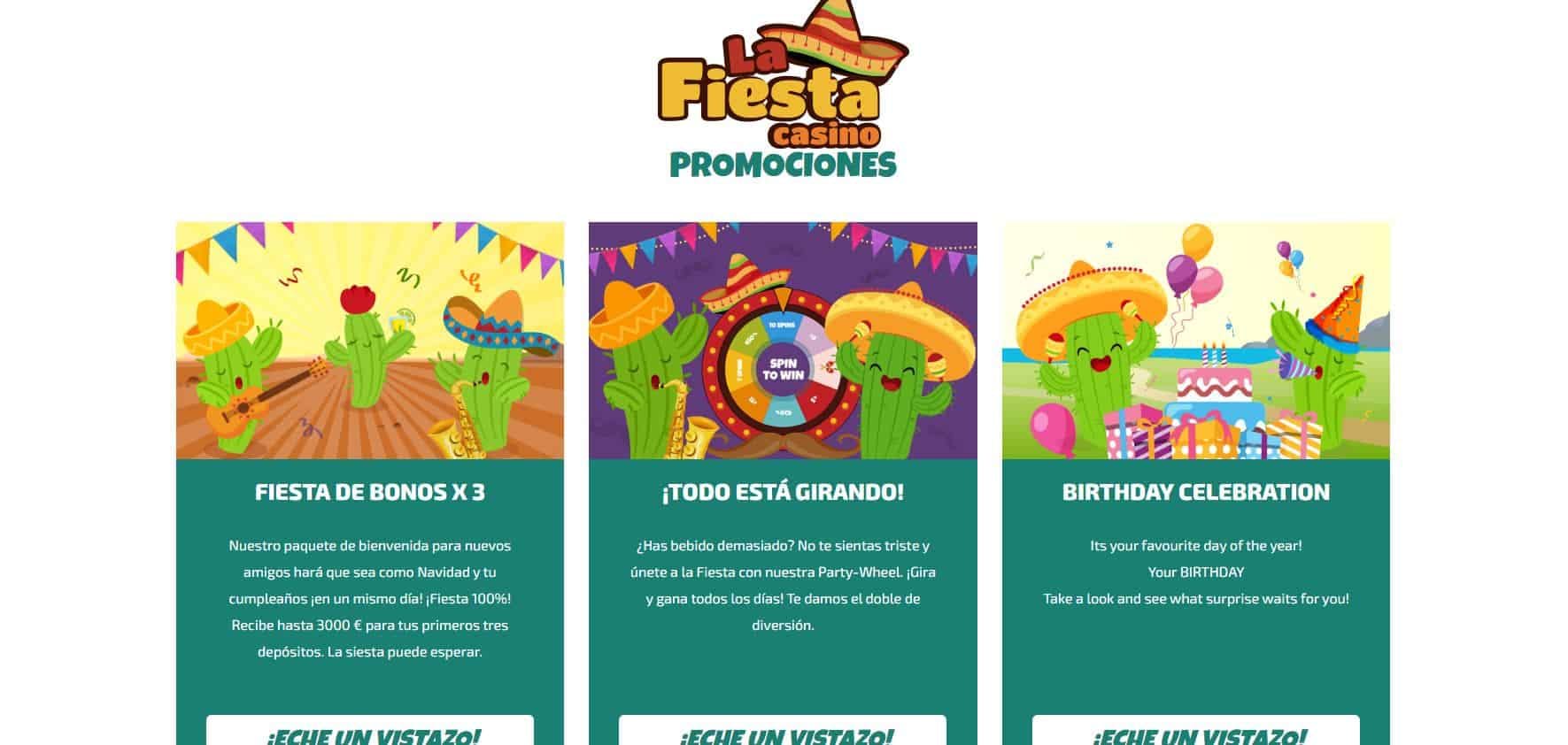 bono e promozione del La Fiesta Casino