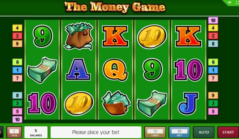 Símbolos, Gráficos, sonidos y animaciones de The Money Game