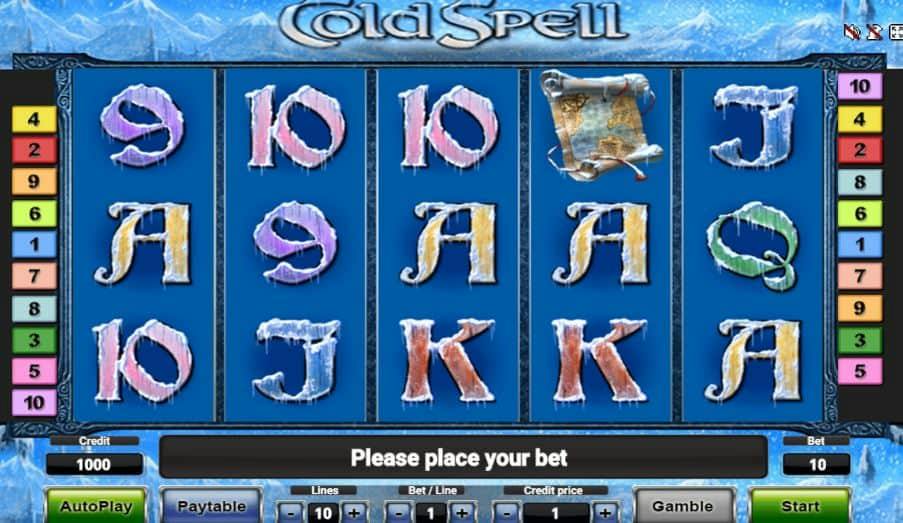 Símbolos, Gráficos, sonidos y animaciones de Cold Spell