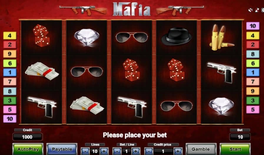 Símbolos, Gráficos, sonidos y animaciones de Mafia