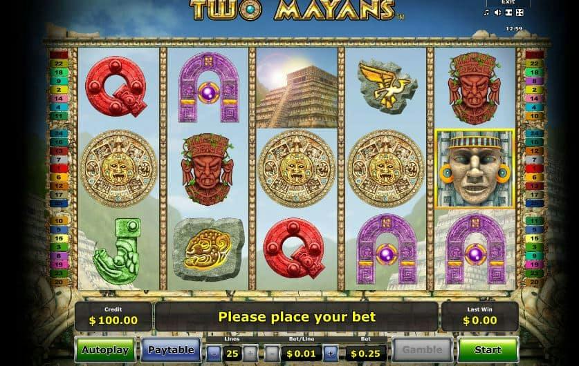 Símbolos, Gráficos, sonidos y animaciones de Two Mayans