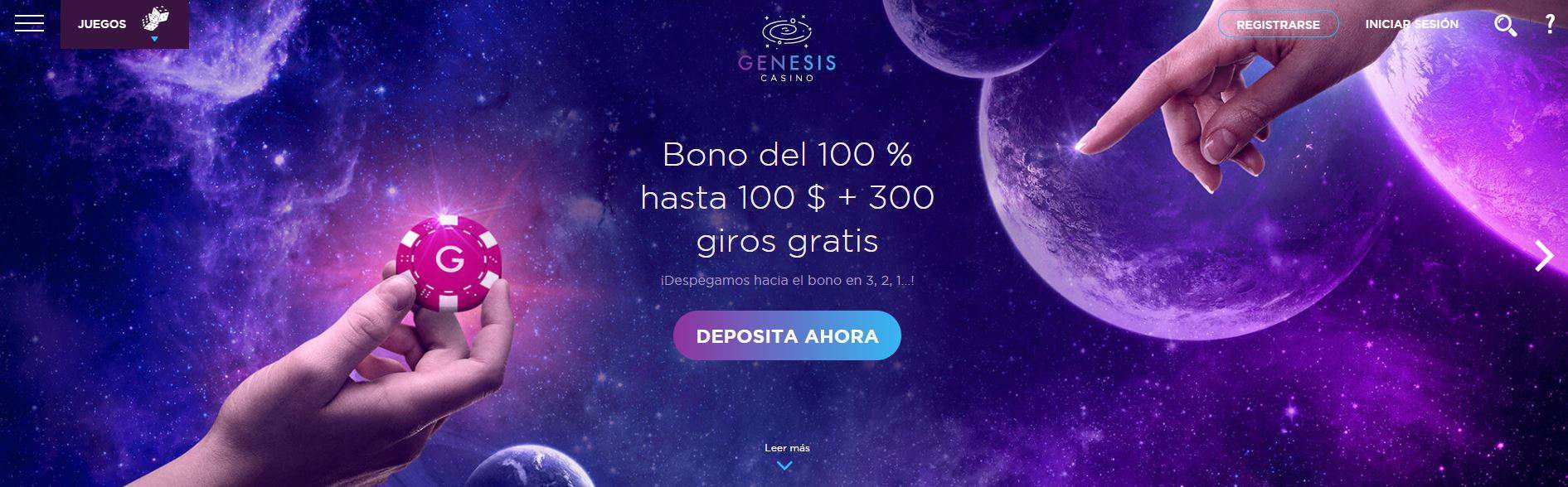bono e promozione del Genesis Casino Chile