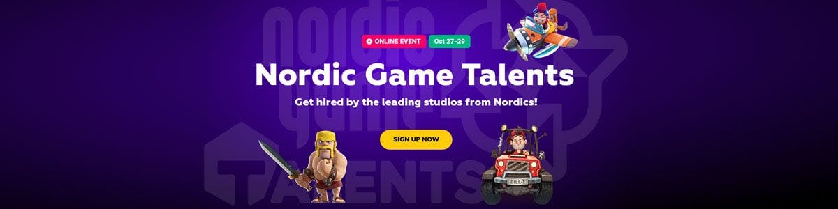 Comienza el Nordic Game Talents 2021 27-29/10
