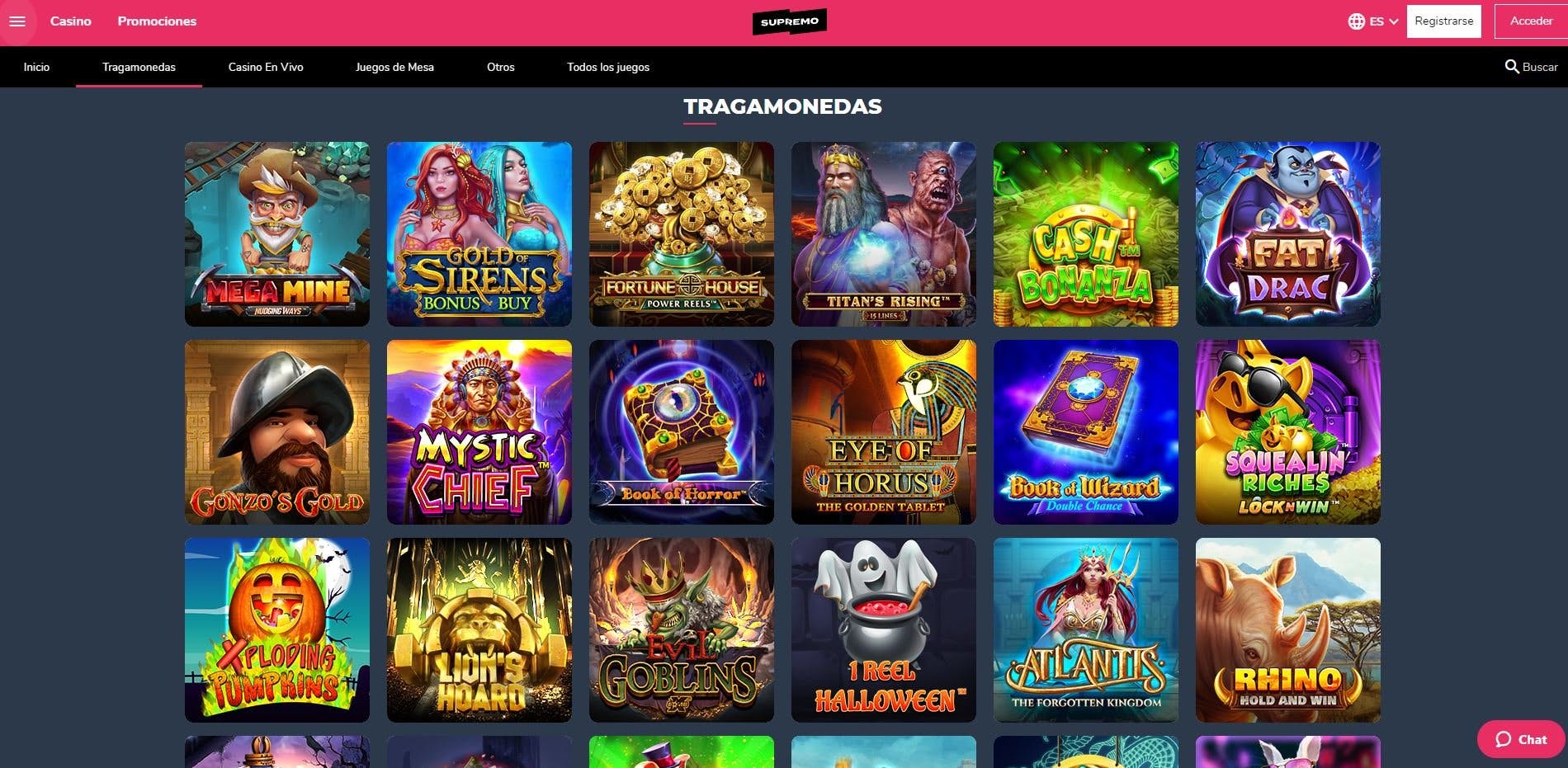 juegos de slot online en Supremo Chile