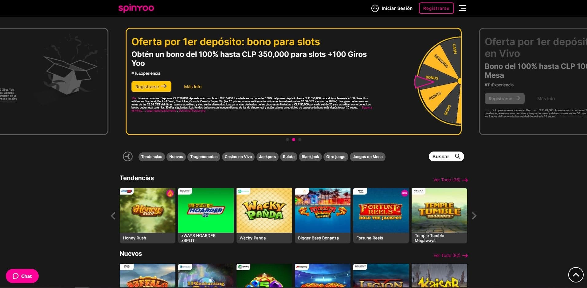 juegos de slot online en SpinYoo