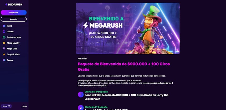 bono e promozione del MegaRush
