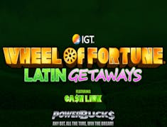 PowerBucks Wheel of Fortune Latin Getaways logo