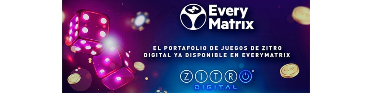 Zitro Digital en asociación con EveryMatrix