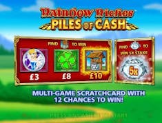 Rainbow Riches Piles of Cash logo