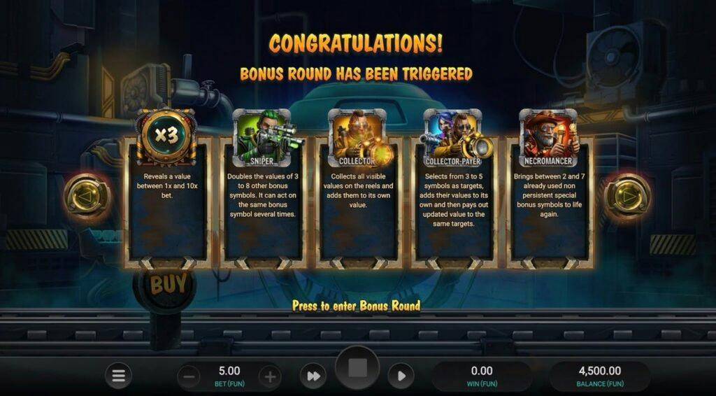 Función re-spin de Money Train 3 en acción