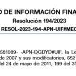 Resolución UIF N° 194/2023 – Argentina regula contra LA/FT