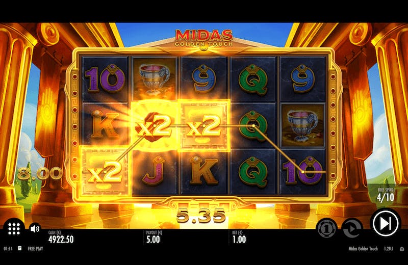 Midas Golden Touch giros gratis