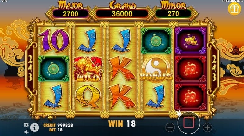 Raging Bull jackpot