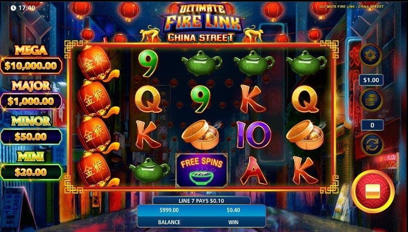 Ultimate Fire Link China Street slot