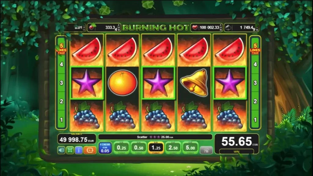 juego base desde Burning Hot