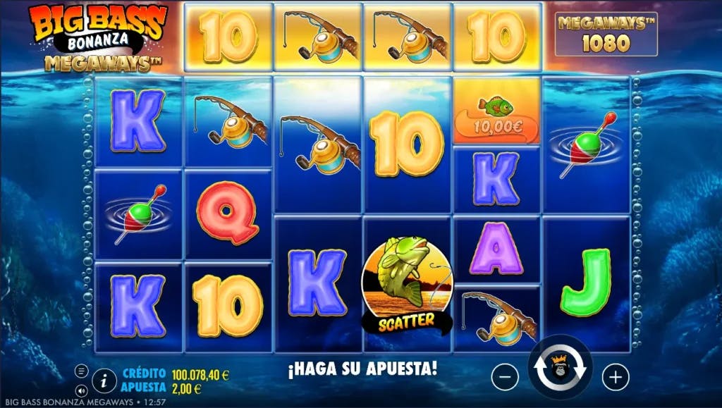 juego base de la tragaperra big bass bonanza megaways