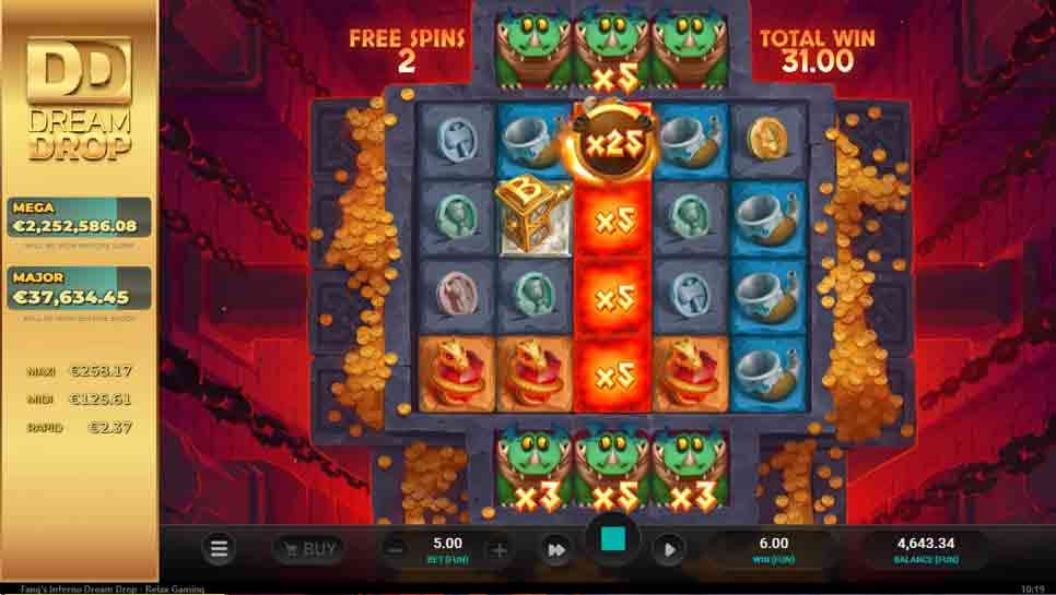 slot Fang’s Inferno Dream Drop de Relax Gaming