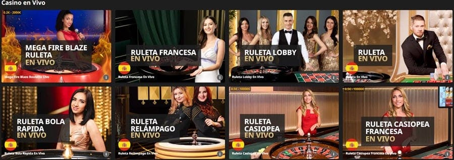 ruleta en vivo betfair españa