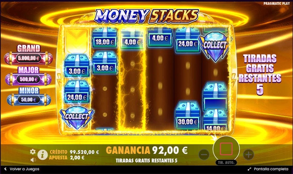 giros gratis money stacks de pragmatic play