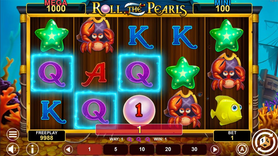 Roll The Pearls Hod & Win de 1Spin4Win