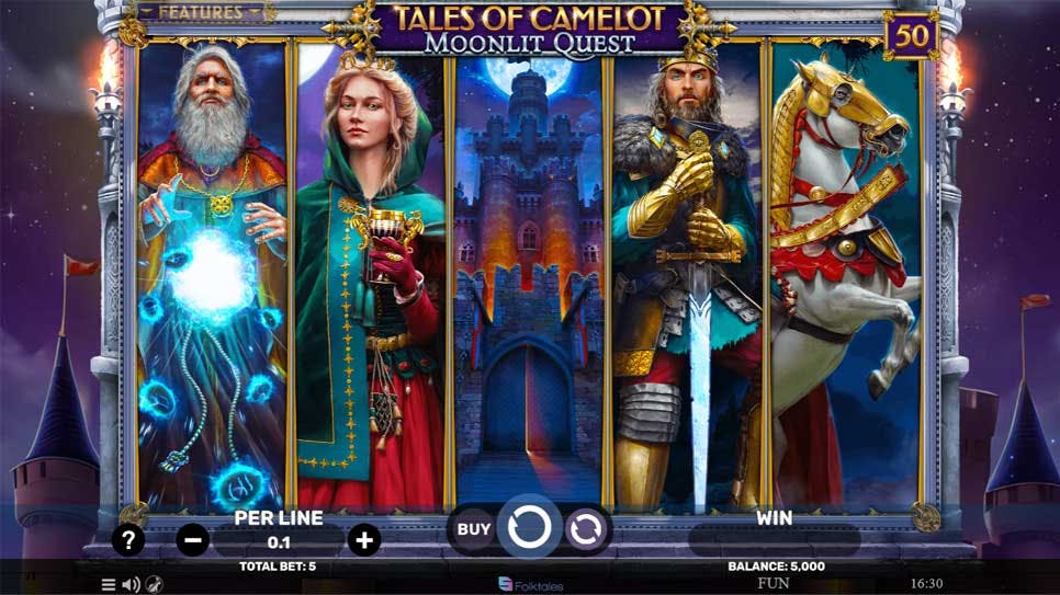 slot Tales of Camelot - Moonlit Quest de Spinomenal.