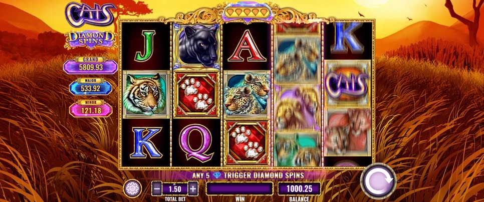 giros gratis Cats Diamond Spins Slot