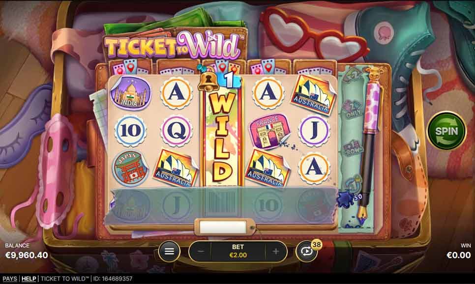 slot Ticket to Wild de NetEnt