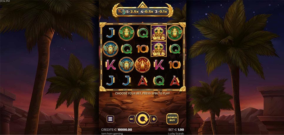 slot Lucky Scarab de Tom Horn Gaming