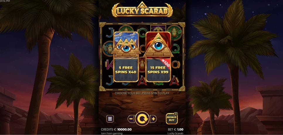 Lucky Scarab de Tom Horn Gaming