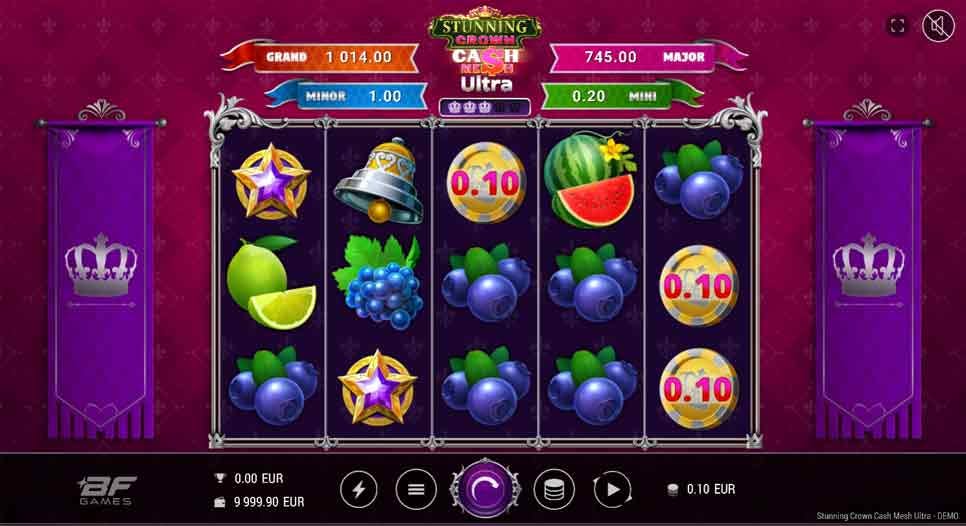 jackpot Stunning Crown Cash Mesh Ultra de BF Games